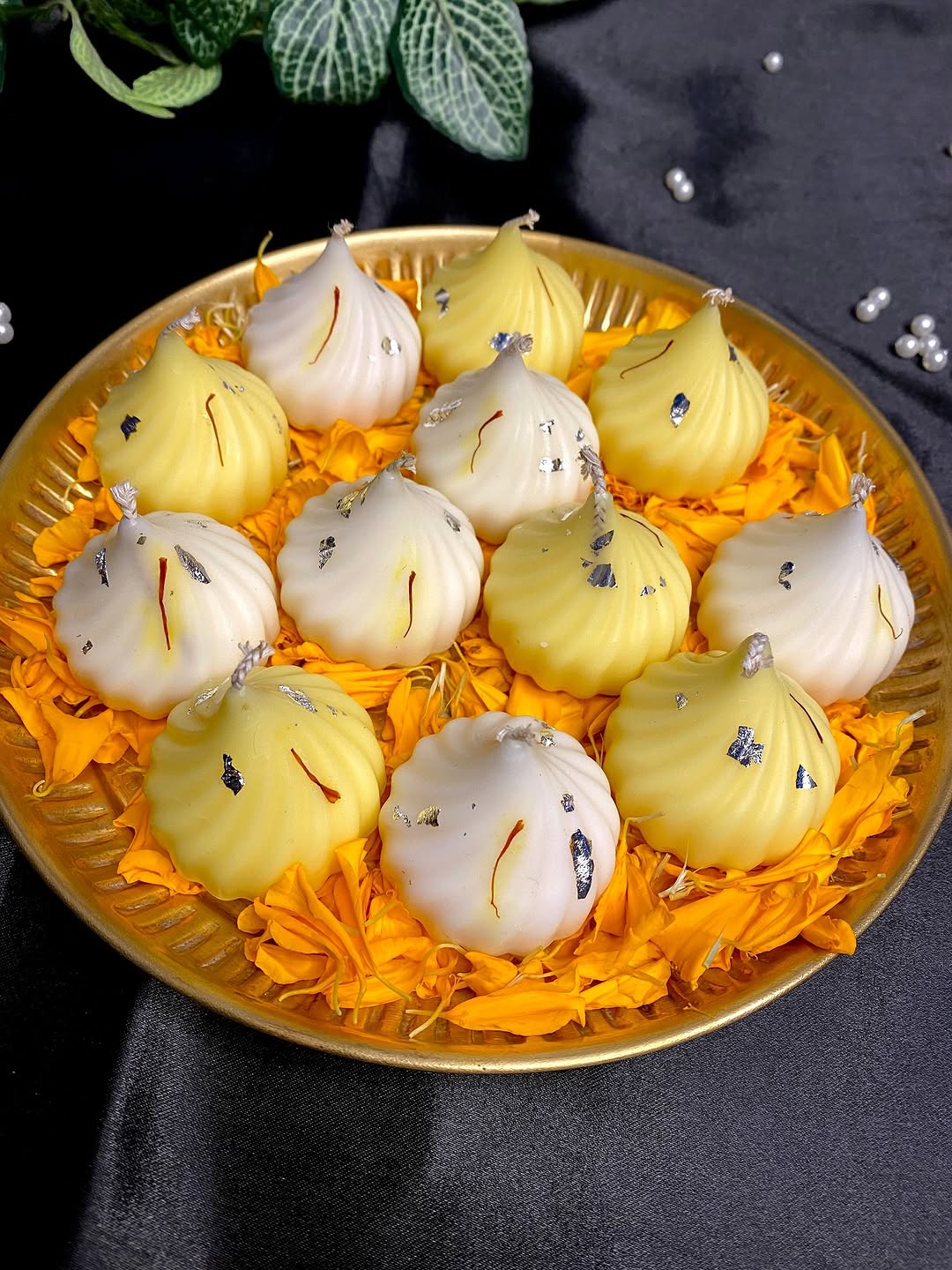 Not just a treat for the eyes � our Modak Candles are tiny bundles of light, love, and heavenly fragrance. Sweetness that glows!
